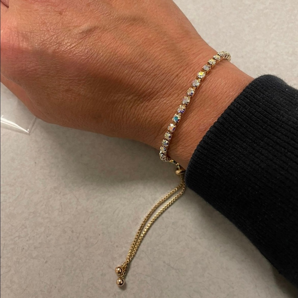 Adjustable Crystal Tennis bracelet
